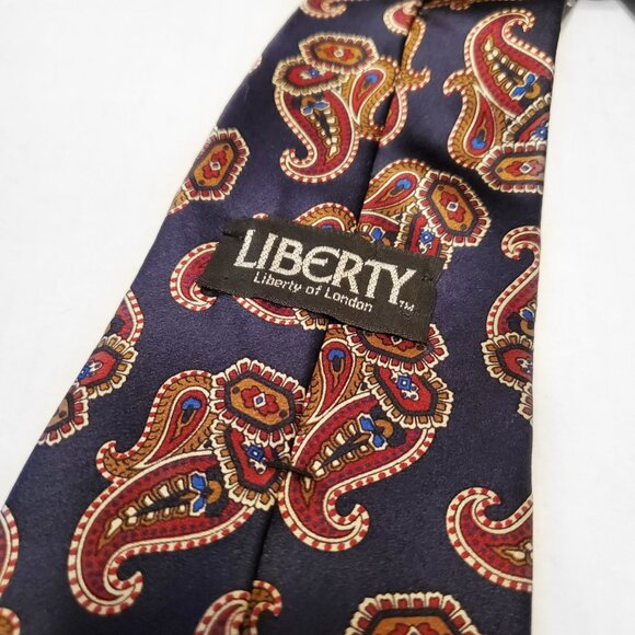 Liberty Of London Silk Paisley Tie - Picture 2 of 4